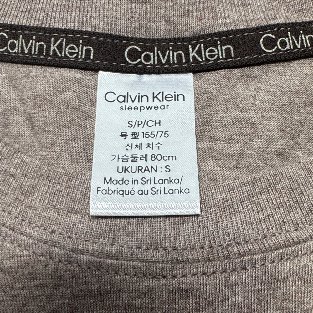Calvin Klein Pajama Top Long Sleeve Form to Body Fit - Picture 10 of 10
